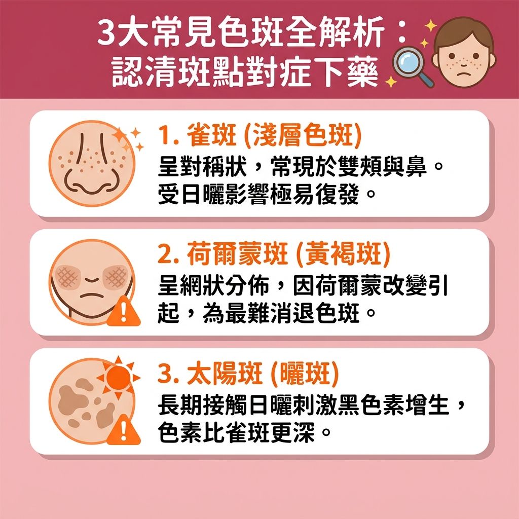 常見色斑有哪幾種?
