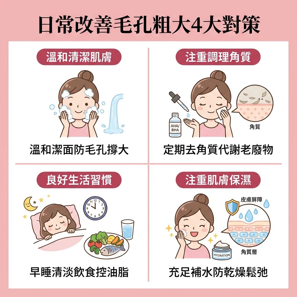 毛孔粗大不用怕!日常改善毛孔粗大的4個對策!
