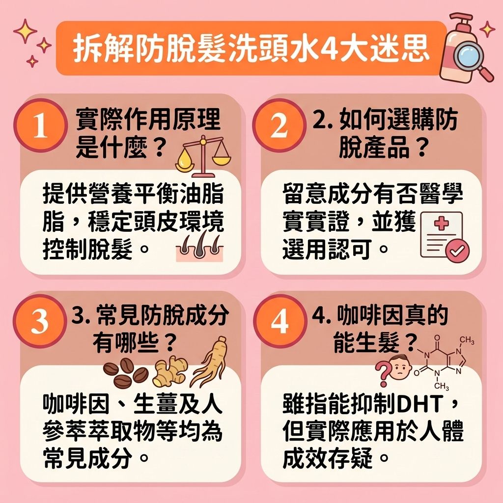 拆解「防脫髮洗頭水」的謬論及迷思!