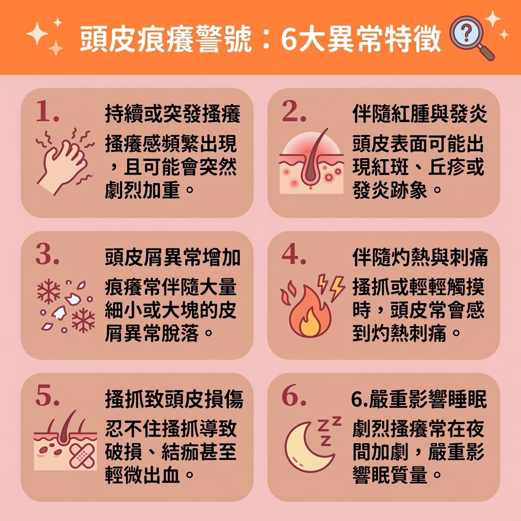 這是一張 1:1 扁平化醫美資訊圖表,教導大家【正確洗頭方法】與【日常頭皮護理】。圖中解析【頭皮】痕癢特徵,指出當【壓力】、【氣候】變化、【荷爾蒙】失調或【免疫系統】變弱時,會影響【皮脂腺】,分泌過多【油脂】或流失【水分】。這會破壞【角質層】,引發【敏感】與【紅腫】,導致【頭皮屑】增多。若感染【真菌】,易引發【濕疹】或【皮膚炎】。
為【舒緩頭皮痕癢】與【解決頭皮乾燥】,必須【避免過度清潔】,選擇溫和的【洗頭水】與【護髮素】來【溫和清潔頭皮】及【深層清潔毛孔】。洗髮時要注意【降低洗頭水溫】,這有助於【控制油脂分泌】、【保持水油平衡】並【修復受損屏障】。這能有效【減少頭皮屑】、【舒緩頭皮敏感】,保護【毛囊】與【髮絲】,進而【預防毛囊發炎】。
具備【抗菌消炎作用】的護理能【改善頭皮環境】。若症狀嚴重需及時【尋求專業治療】以【治療脂漏性皮炎】。這不僅能【改善睡眠質素】,更能防止深層毛囊受損引起的【脫髮】,達到【預防異常脫髮】的目標!