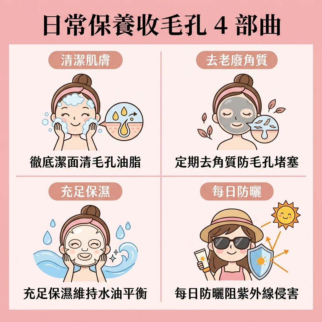 日常生活中有甚麼收毛孔方法?